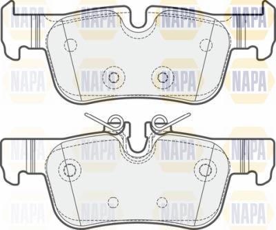 NAPA PBP7342 - Тормозные колодки, дисковые, комплект autospares.lv