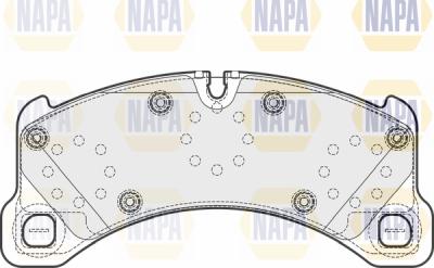 NAPA PBP7359 - Тормозные колодки, дисковые, комплект autospares.lv