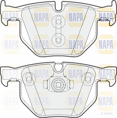 NAPA PBP7354 - Тормозные колодки, дисковые, комплект autospares.lv