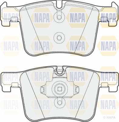 NAPA PBP7309 - Тормозные колодки, дисковые, комплект autospares.lv