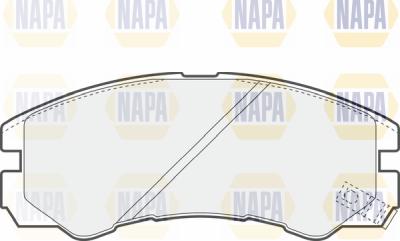 NAPA PBP7306 - Тормозные колодки, дисковые, комплект autospares.lv