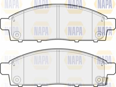 NAPA PBP7300 - Тормозные колодки, дисковые, комплект autospares.lv