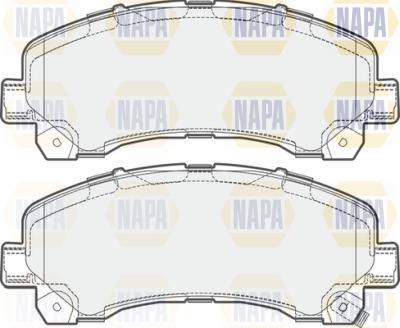 NAPA PBP7308 - Тормозные колодки, дисковые, комплект autospares.lv