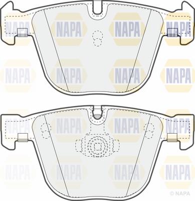 NAPA PBP7314 - Тормозные колодки, дисковые, комплект autospares.lv