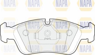 NAPA PBP7315 - Тормозные колодки, дисковые, комплект autospares.lv