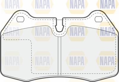 NAPA PBP7316 - Тормозные колодки, дисковые, комплект autospares.lv