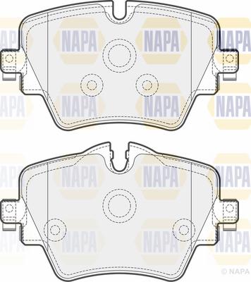 NAPA PBP7311 - Тормозные колодки, дисковые, комплект autospares.lv