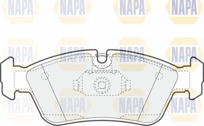 NAPA PBP7318 - Тормозные колодки, дисковые, комплект autospares.lv