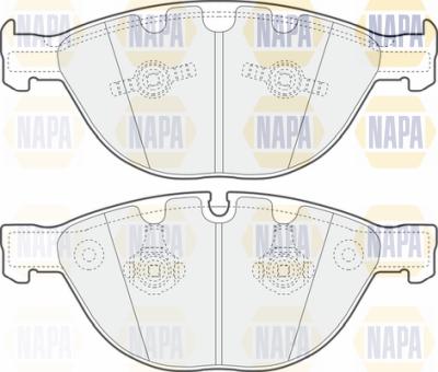 NAPA PBP7313 - Тормозные колодки, дисковые, комплект autospares.lv