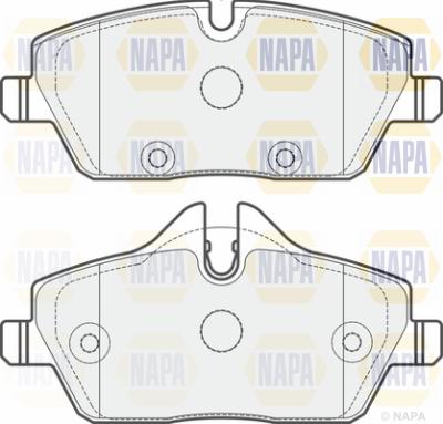 NAPA PBP7312 - Тормозные колодки, дисковые, комплект autospares.lv