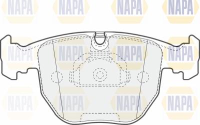 NAPA PBP7317 - Тормозные колодки, дисковые, комплект autospares.lv