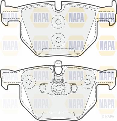 NAPA PBP7339 - Тормозные колодки, дисковые, комплект autospares.lv