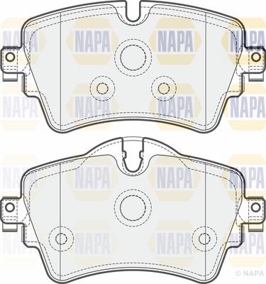 NAPA PBP7336 - Тормозные колодки, дисковые, комплект autospares.lv