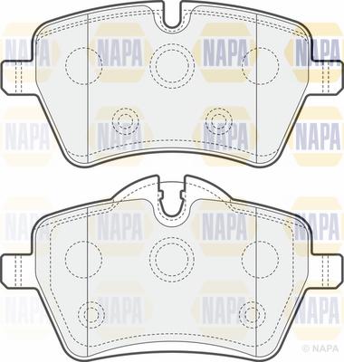 NAPA PBP7330 - Тормозные колодки, дисковые, комплект autospares.lv