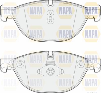 NAPA PBP7333 - Тормозные колодки, дисковые, комплект autospares.lv