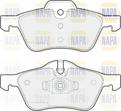 NAPA PBP7320 - Тормозные колодки, дисковые, комплект autospares.lv