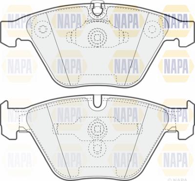 NAPA PBP7321 - Тормозные колодки, дисковые, комплект autospares.lv