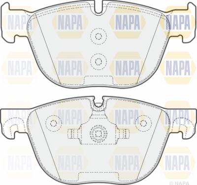 NAPA PBP7328 - Тормозные колодки, дисковые, комплект autospares.lv
