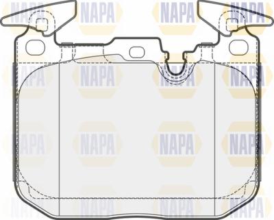 NAPA PBP7323 - Тормозные колодки, дисковые, комплект autospares.lv