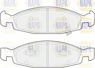 NAPA PBP7376 - Тормозные колодки, дисковые, комплект autospares.lv