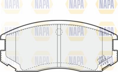 NAPA PBP7372 - Тормозные колодки, дисковые, комплект autospares.lv