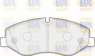 NAPA PBP7295 - Тормозные колодки, дисковые, комплект autospares.lv