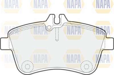 NAPA PBP7291 - Тормозные колодки, дисковые, комплект autospares.lv