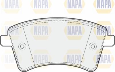 NAPA PBP7293 - Тормозные колодки, дисковые, комплект autospares.lv
