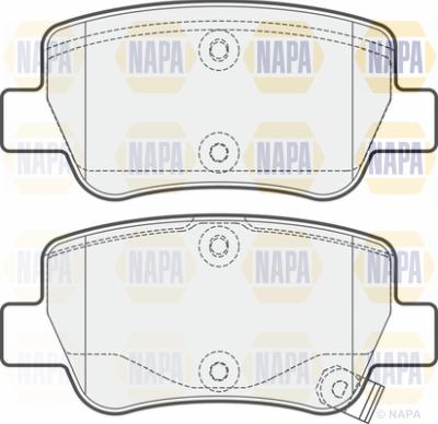 NAPA PBP7246 - Тормозные колодки, дисковые, комплект autospares.lv