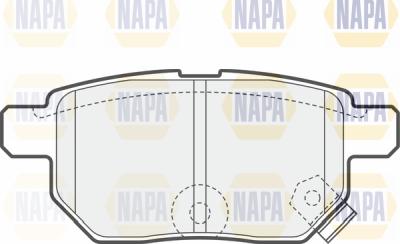 NAPA PBP7243 - Тормозные колодки, дисковые, комплект autospares.lv