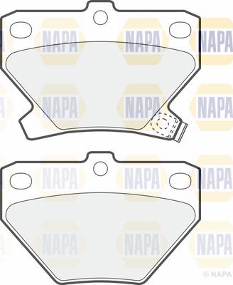 NAPA PBP7247 - Тормозные колодки, дисковые, комплект autospares.lv