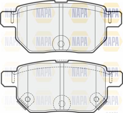 NAPA PBP7255 - Тормозные колодки, дисковые, комплект autospares.lv