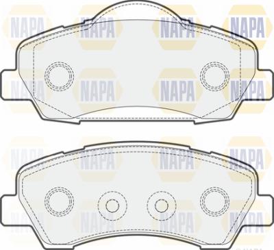 NAPA PBP7265 - Тормозные колодки, дисковые, комплект autospares.lv