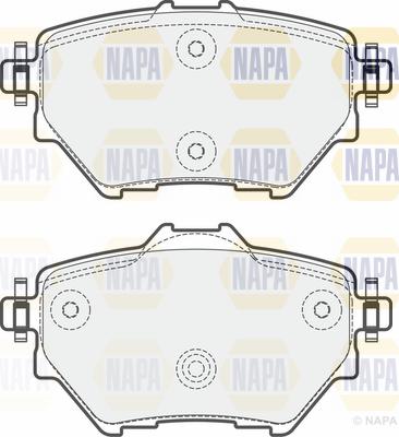 NAPA PBP7266 - Тормозные колодки, дисковые, комплект autospares.lv