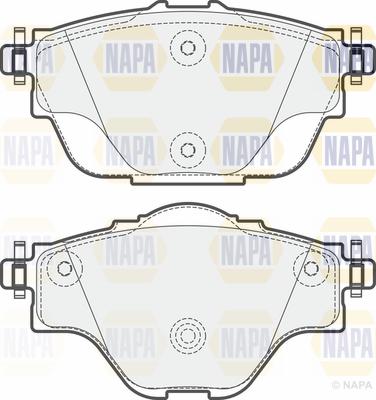 NAPA PBP7267 - Тормозные колодки, дисковые, комплект autospares.lv