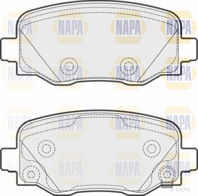 NAPA PBP7201 - Тормозные колодки, дисковые, комплект autospares.lv