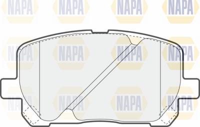 NAPA PBP7215 - Тормозные колодки, дисковые, комплект autospares.lv