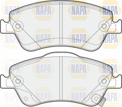 NAPA PBP7216 - Тормозные колодки, дисковые, комплект autospares.lv