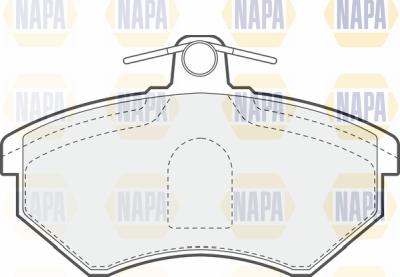 NAPA PBP7211 - Тормозные колодки, дисковые, комплект autospares.lv