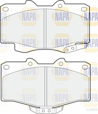 NAPA PBP7234 - Тормозные колодки, дисковые, комплект autospares.lv