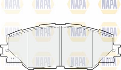 NAPA PBP7236 - Тормозные колодки, дисковые, комплект autospares.lv