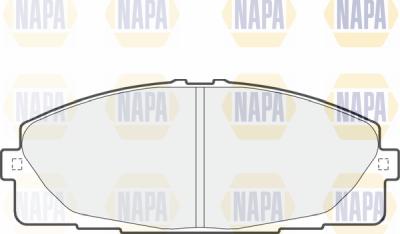 NAPA PBP7230 - Тормозные колодки, дисковые, комплект autospares.lv