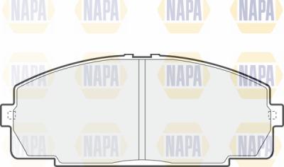 NAPA PBP7229 - Тормозные колодки, дисковые, комплект autospares.lv