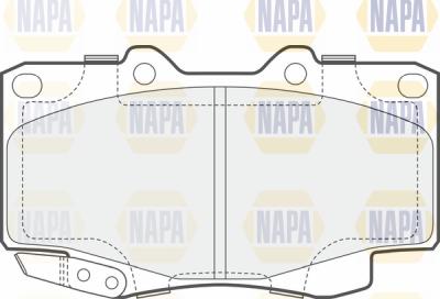 NAPA PBP7220 - Тормозные колодки, дисковые, комплект autospares.lv