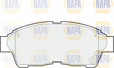 NAPA PBP7221 - Тормозные колодки, дисковые, комплект autospares.lv