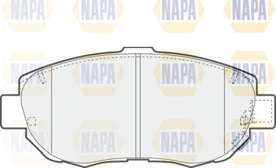 NAPA PBP7228 - Тормозные колодки, дисковые, комплект autospares.lv