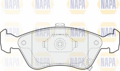 NAPA PBP7222 - Тормозные колодки, дисковые, комплект autospares.lv