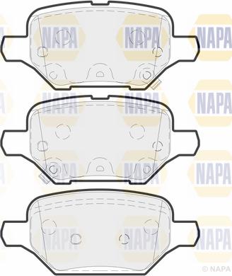 NAPA PBP7742 - Тормозные колодки, дисковые, комплект autospares.lv