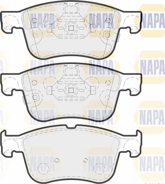 NAPA PBP7754 - Тормозные колодки, дисковые, комплект autospares.lv