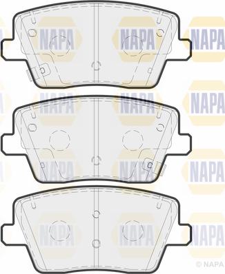 NAPA PBP7750 - Тормозные колодки, дисковые, комплект autospares.lv